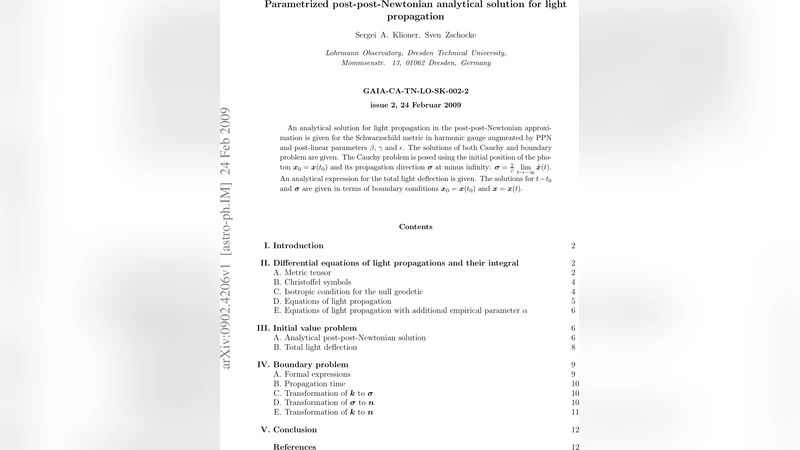 Parametrized post-post-Newtonian analytical solution for light   propagation
