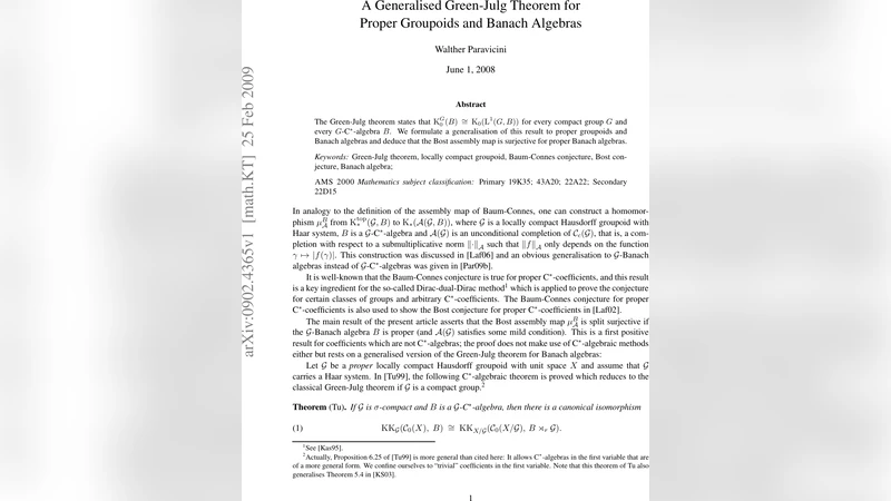 A generalised Green-Julg theorem for proper groupoids and Banach   algebras