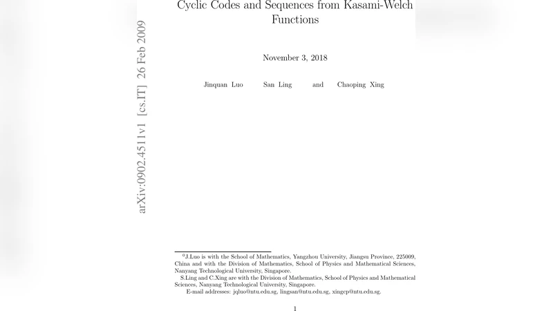 Cyclic Codes and Sequences from Kasami-Welch Functions