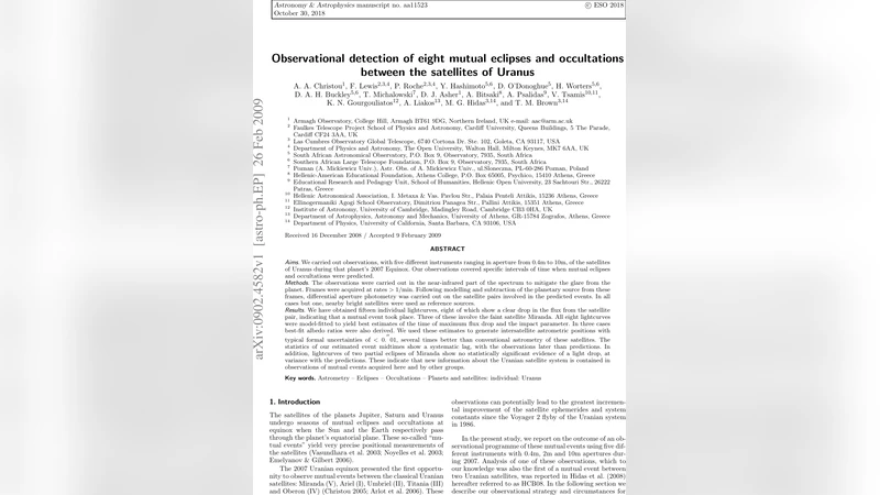 Observational detection of eight mutual eclipses and occultations   between the satellites of Uranus