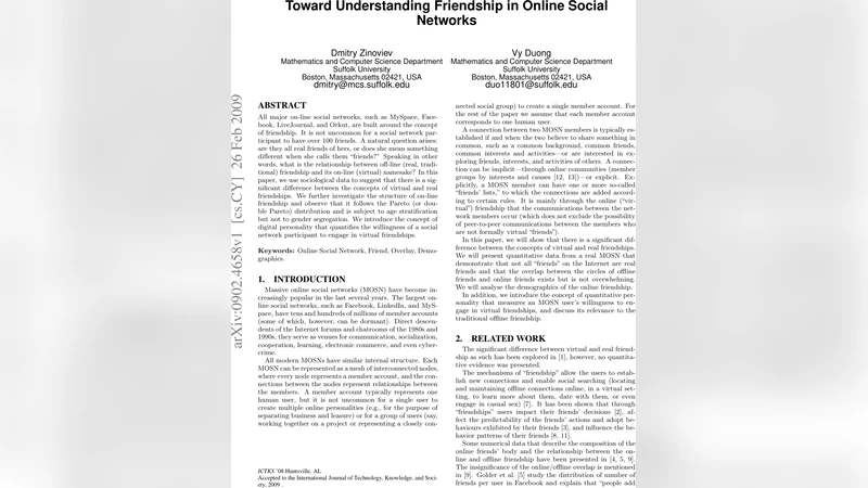 Toward Understanding Friendship in Online Social Networks