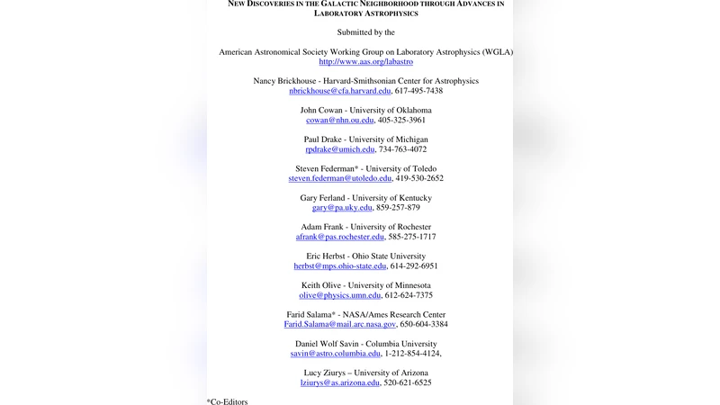 New Discoveries in the Galactic Neighborhood through Advances in   Laboratory Astrophysics