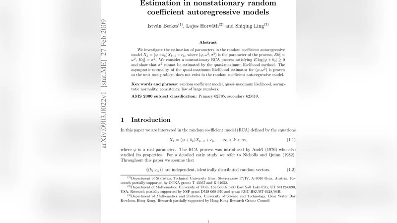 Estimation in nonstationary random coefficient autoregressive models