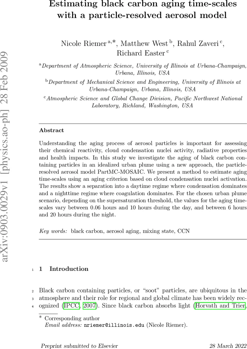 Estimating black carbon aging time-scales with a particle-resolved   aerosol model