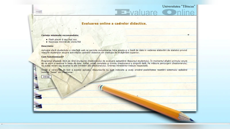 Expert System for Quality Assessment in "Tibiscus" University