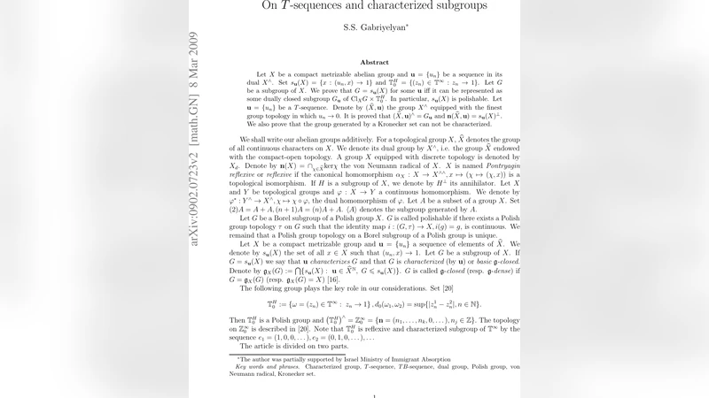 On $T$-sequences and characterized subgroups