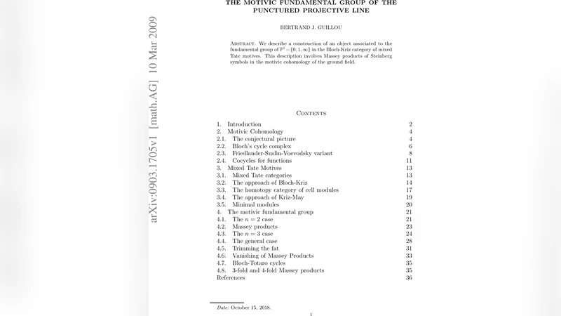 The motivic fundamental group of the punctured projective line
