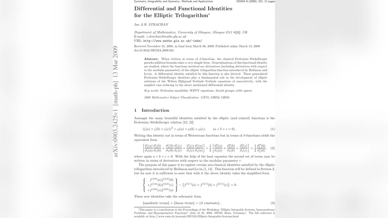 Differential and Functional Identities for the Elliptic Trilogarithm
