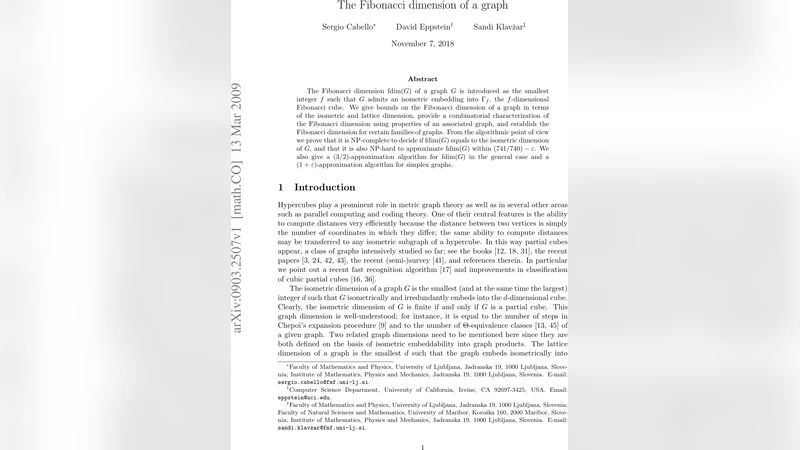 The Fibonacci dimension of a graph