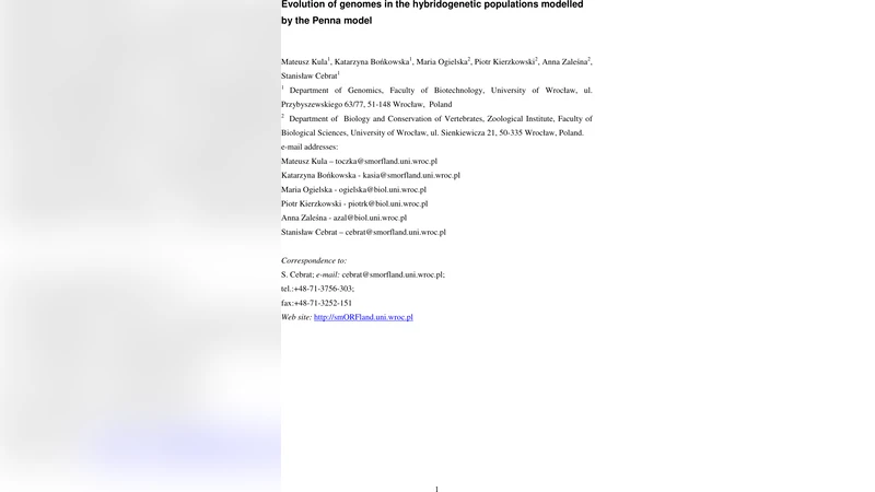 Evolution of genomes in the hybridogenetic populations modelled by the   Penna model