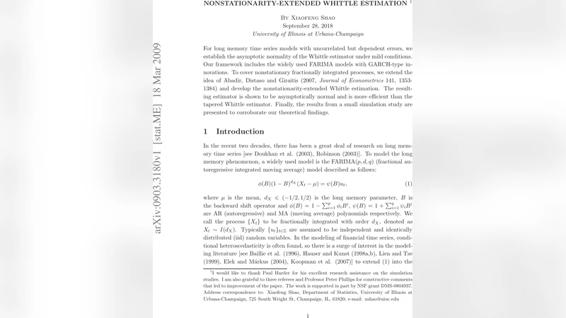 Nonstationarity-extended Whittle Estimation