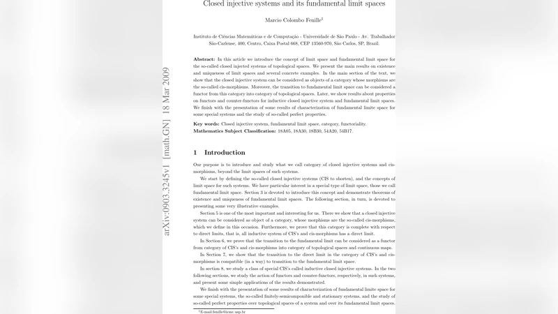 Closed injective systems and its fundamental limit spaces