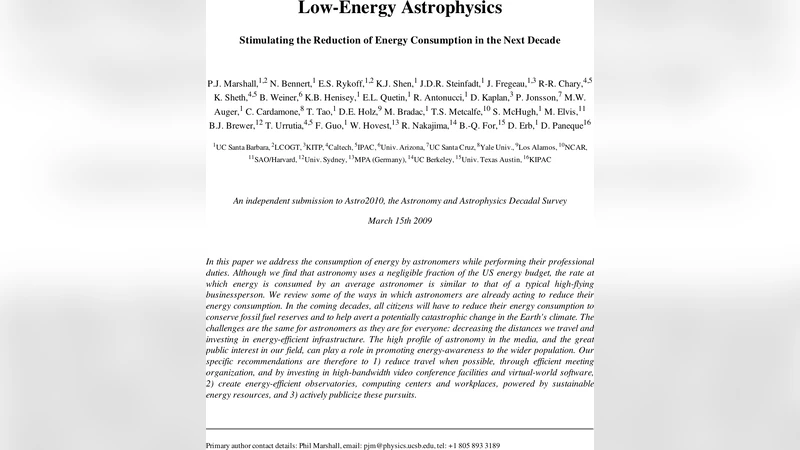 Low-Energy Astrophysics: Stimulating the Reduction of Energy Consumption   in the Next Decade