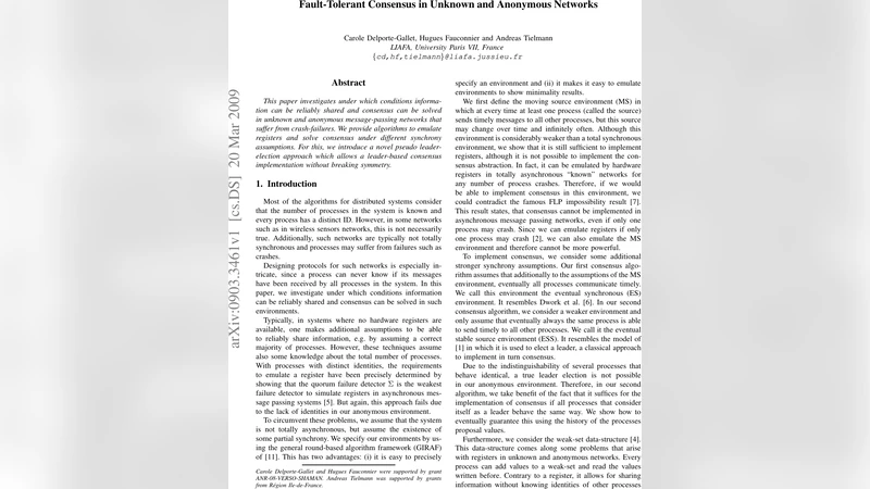 Fault-Tolerant Consensus in Unknown and Anonymous Networks