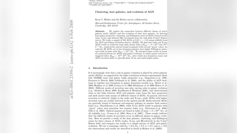 Clustering, host galaxies, and evolution of AGN