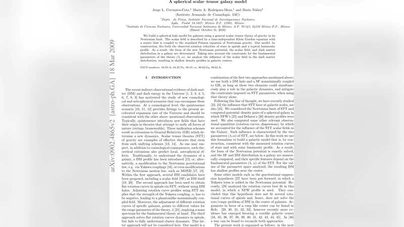 A spherical scalar-tensor galaxy model