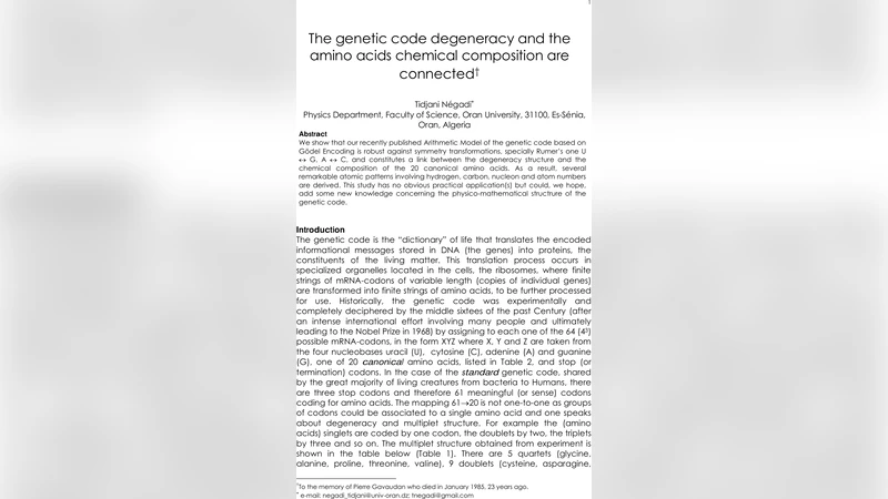 The genetic code degeneracy and the amino acids chemical composition are   connected