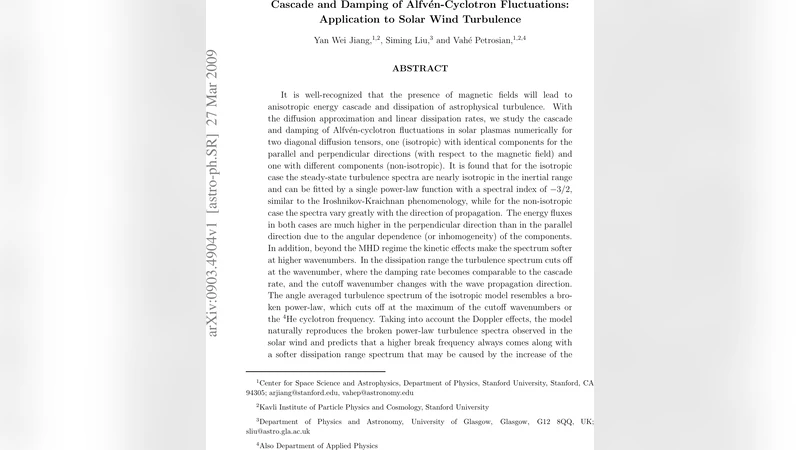 Cascade and Damping of Alfven-Cyclotron Fluctuations: Application to   Solar Wind Turbulence