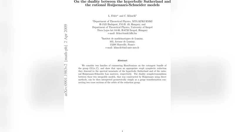 On the duality between the hyperbolic Sutherland and the rational   Ruijsenaars-Schneider models