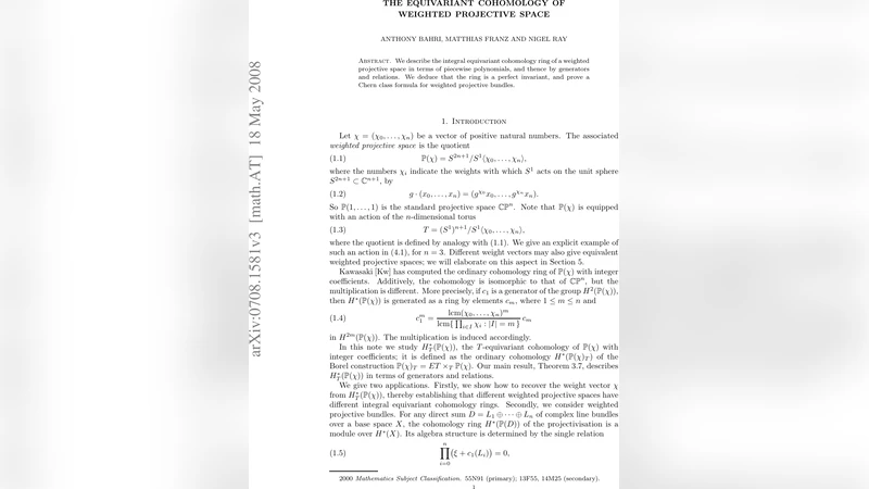 The equivariant cohomology of weighted projective space