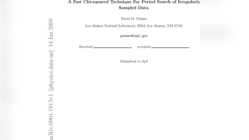 A Fast Chi-squared Technique For Period Search of Irregularly Sampled   Data