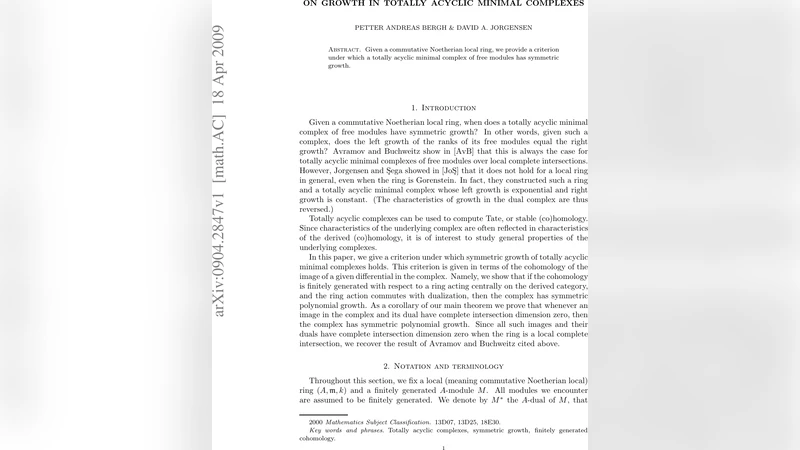 On growth in totally acyclic minimal complexes