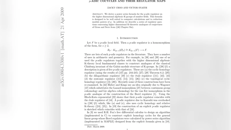 $p$-adic Cocycles and their Regulator Maps