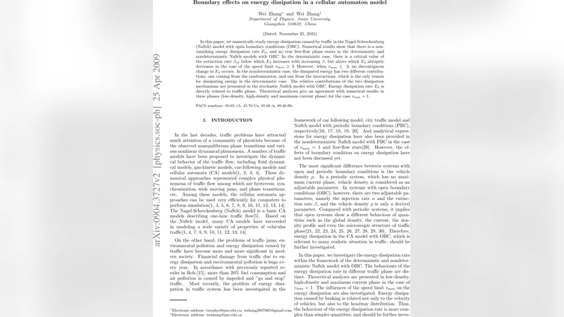 Boundary effects on energy dissipation in a cellular automaton model