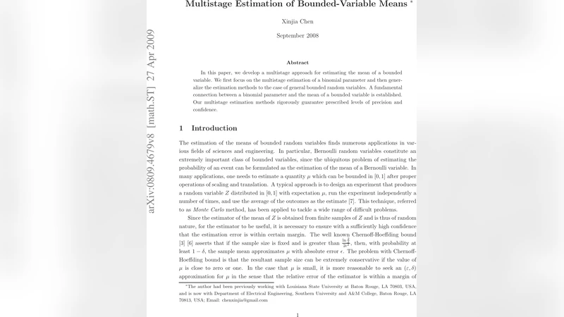 Multistage Estimation of Bounded-Variable Means