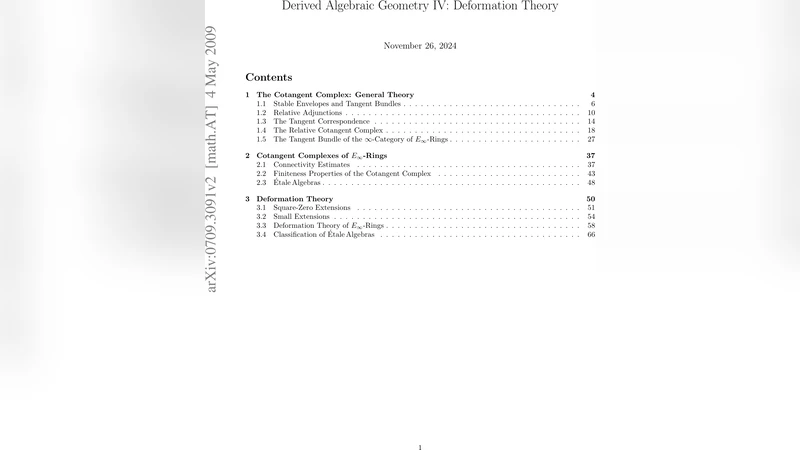 Derived Algebraic Geometry IV: Deformation Theory