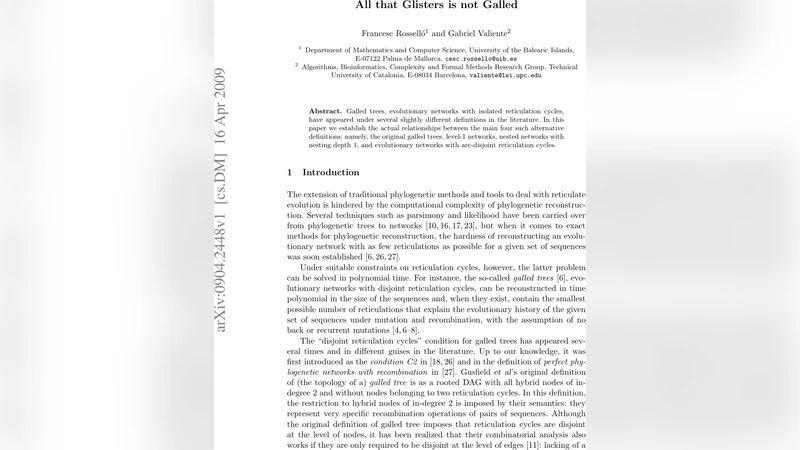 All that Glisters is not Galled