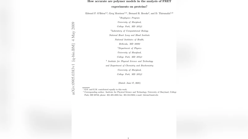 How accurate are polymer models in the analysis of Forster resonance   energy transfer experiments on proteins?