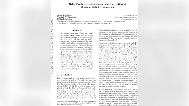Orbit-Product Representation and Correction of Gaussian Belief   Propagation
