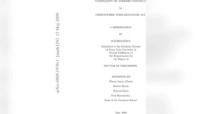 Complexity of atriodic continua