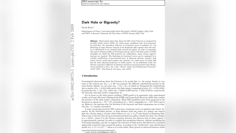 Dark Halo or Bigravity?