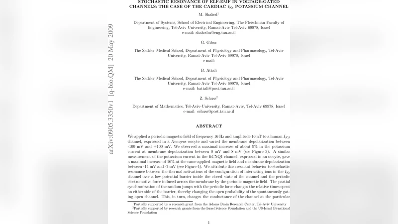 Stochastic resonance of ELF-EMF in voltage-gated channels: the case of   the cardiac I_Ks potassium channel