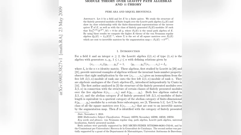 Module theory over Leavitt path algebras and $K$-theory