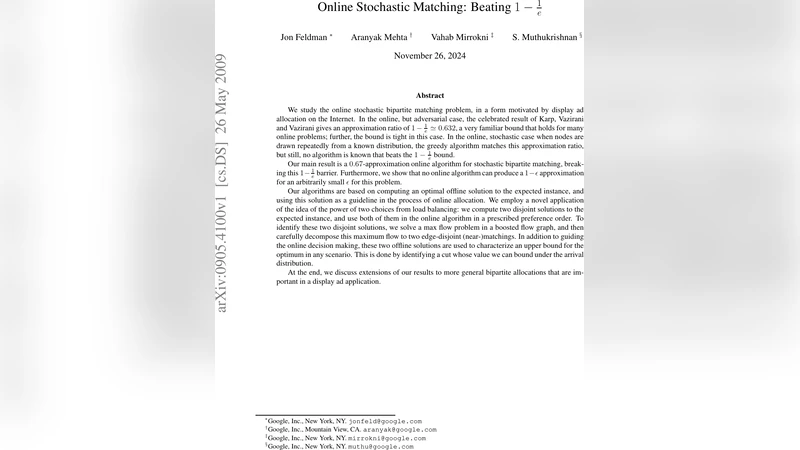 Online Stochastic Matching: Beating 1-1/e
