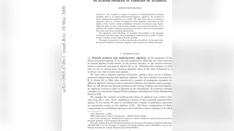 On Kurosh problem in varieties of algebras