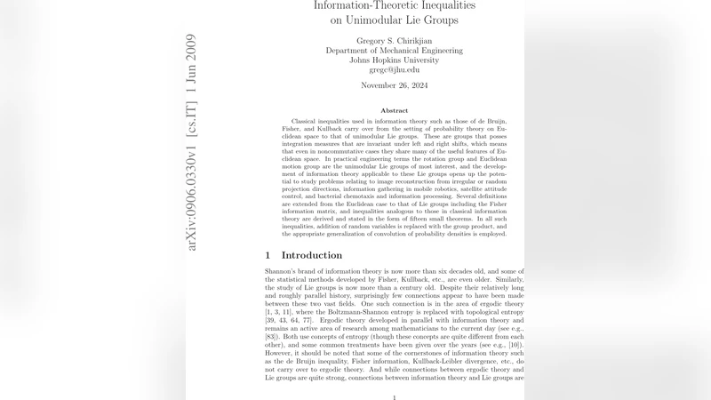 Information-Theoretic Inequalities on Unimodular Lie Groups