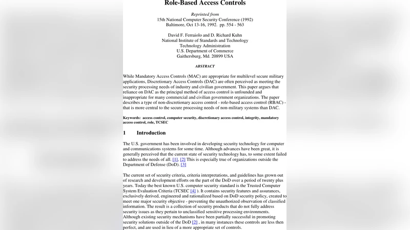 Role-Based Access Controls
