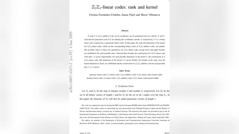 Z2Z4-linear codes: rank and kernel