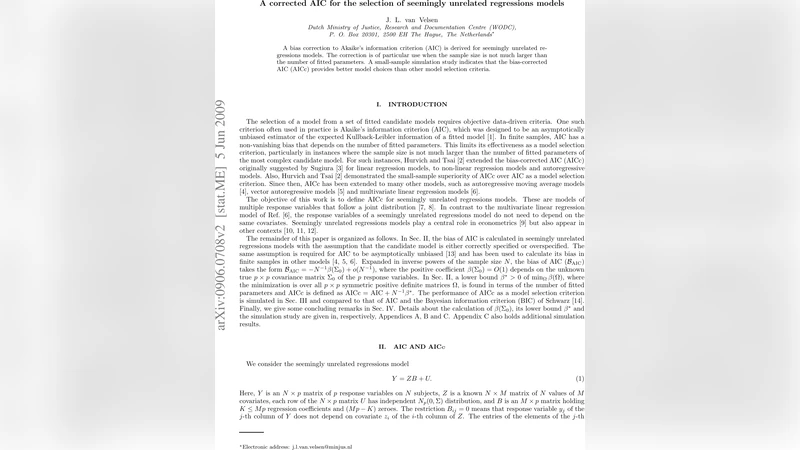 A corrected AIC for the selection of seemingly unrelated regressions   models