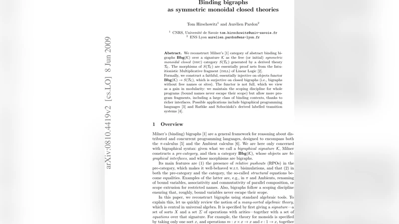 Binding bigraphs as symmetric monoidal closed theories