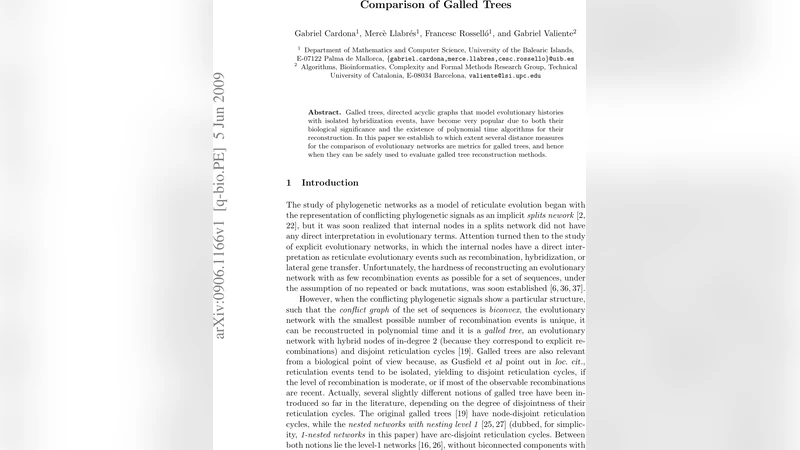 Comparison of Galled Trees