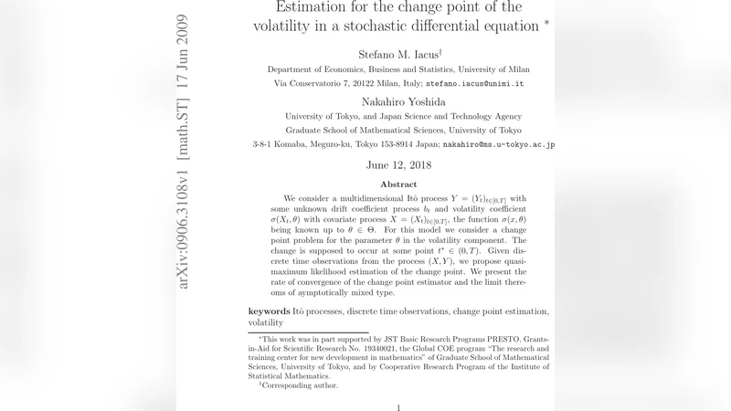 Estimation for the change point of the volatility in a stochastic   differential equation
