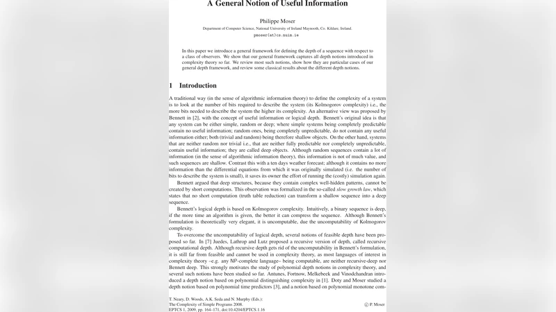 A General Notion of Useful Information