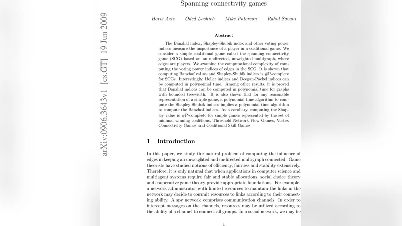 Spanning connectivity games