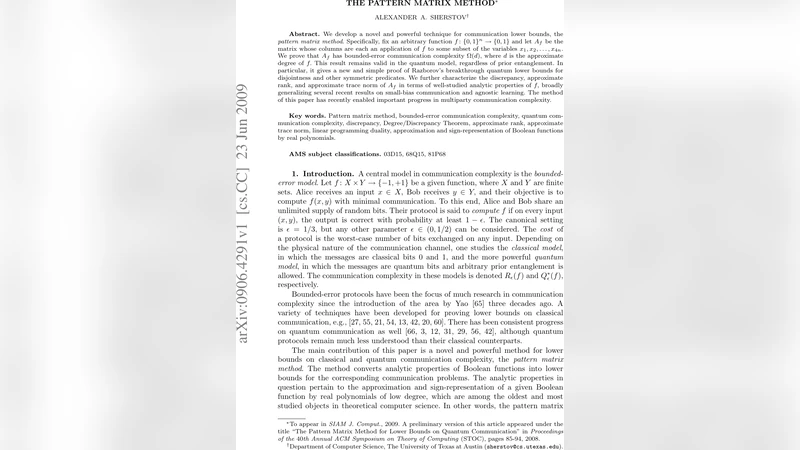 The Pattern Matrix Method (Journal Version)
