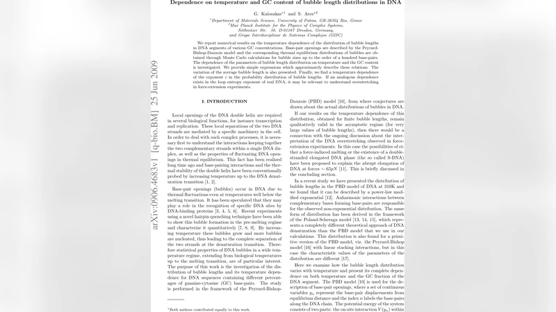 Dependence on temperature and GC content of bubble length distributions   in DNA